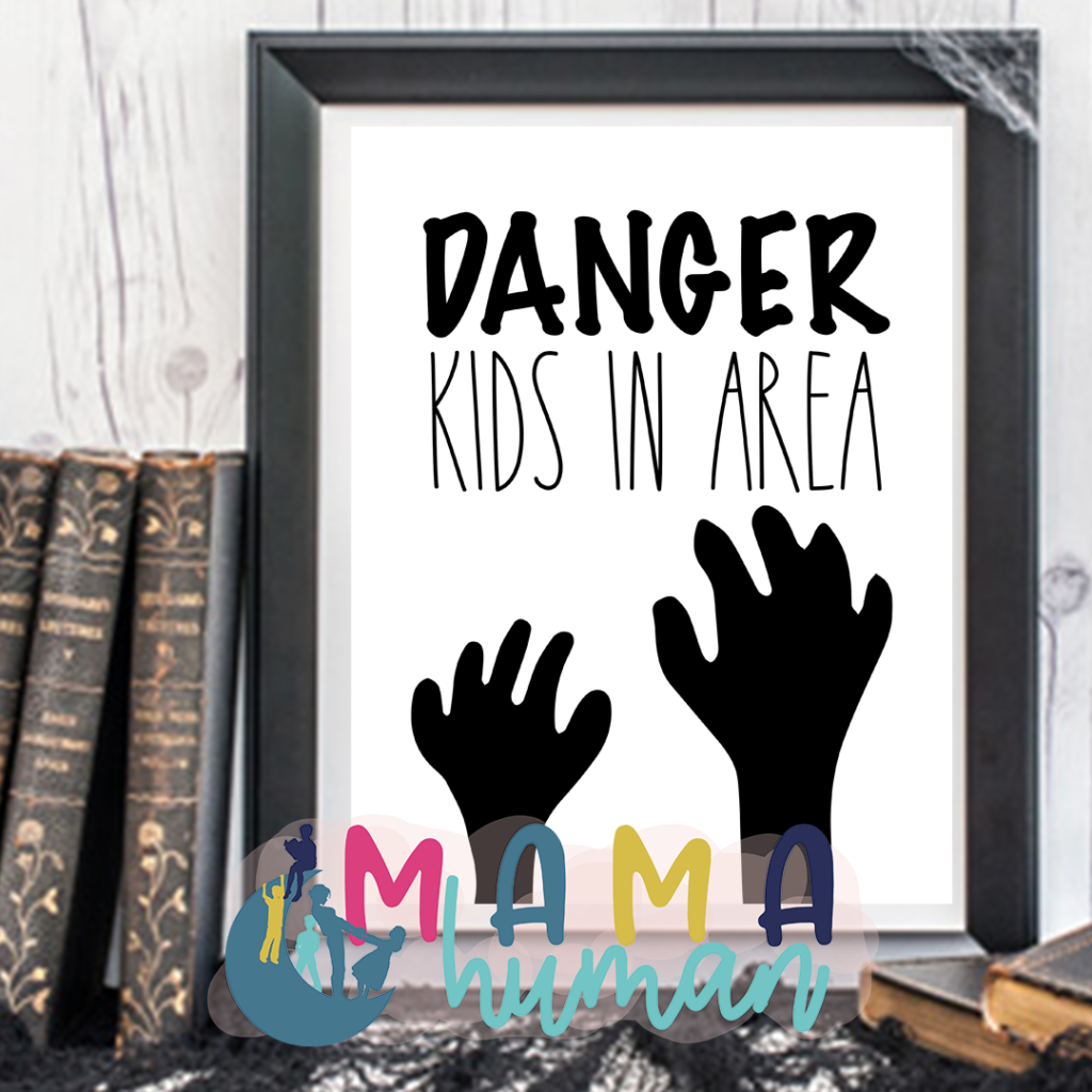Danger Kids in Area Printable Art